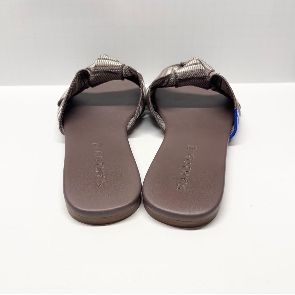 Rothys The Knot Sandals Twist Taupe Slide - Picture 3 of 7